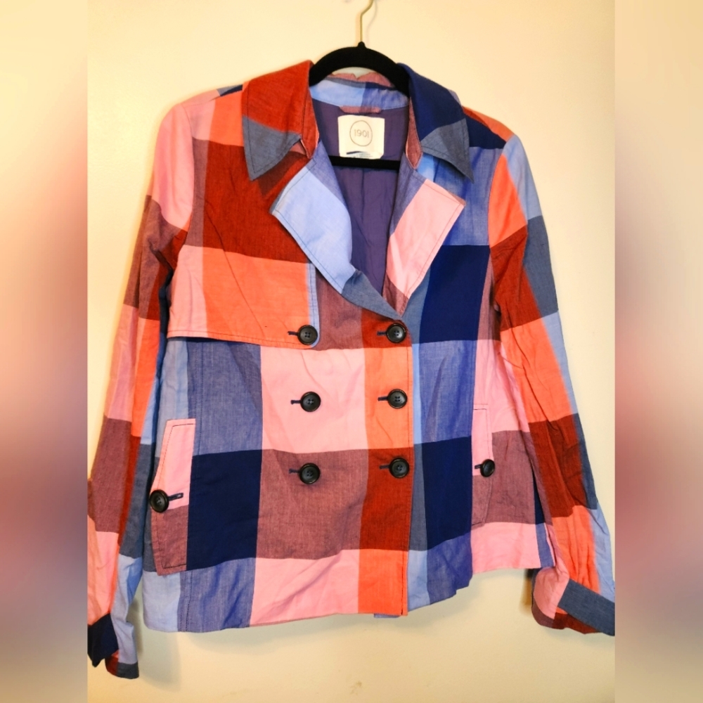 Nordstrom 1901 Plaid Jacket medium